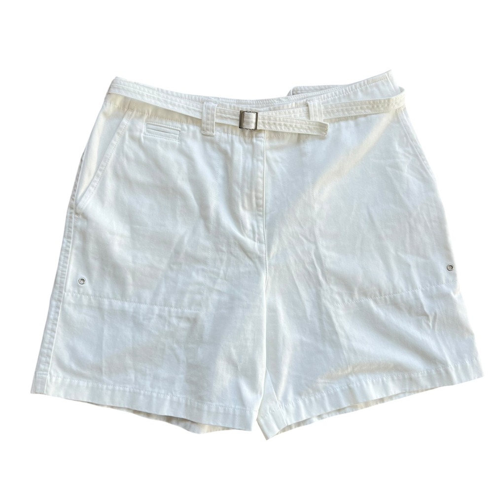 Lauren Ralph Lauren Chino Short Women's Size 10 Petite White High Waisted